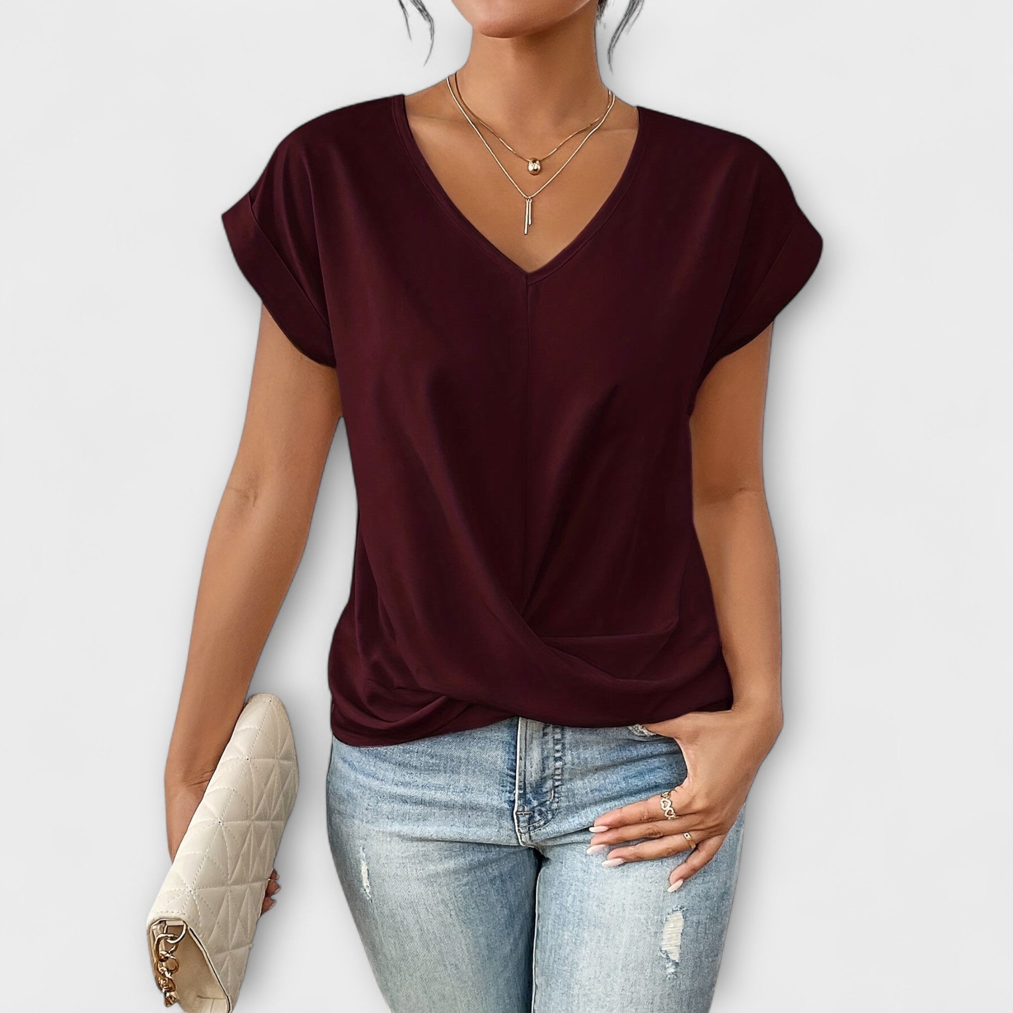 Truus | Elegante top met V-hals
