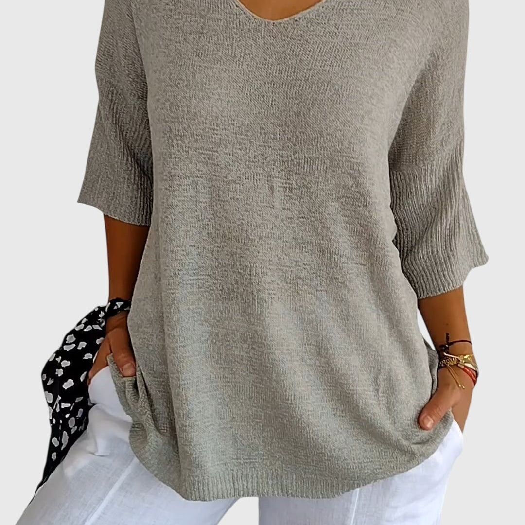 Caroline | Elegante Top met V-Hals