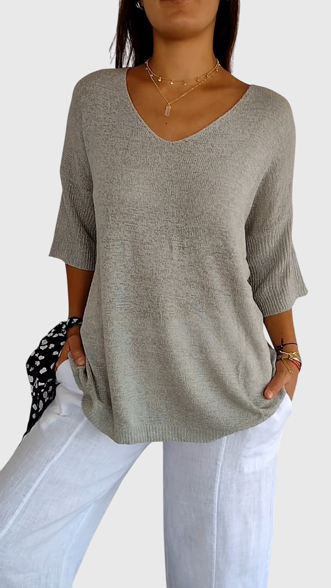 Caroline | Elegante Top met V-Hals