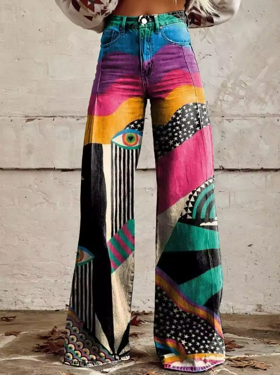 Zara | Geprinte Organische Broek