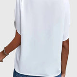 Lydia | Zachte en Elegante V-Hals Blouse