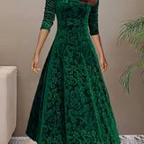 Isa | Maxidress Elegante met Patroon