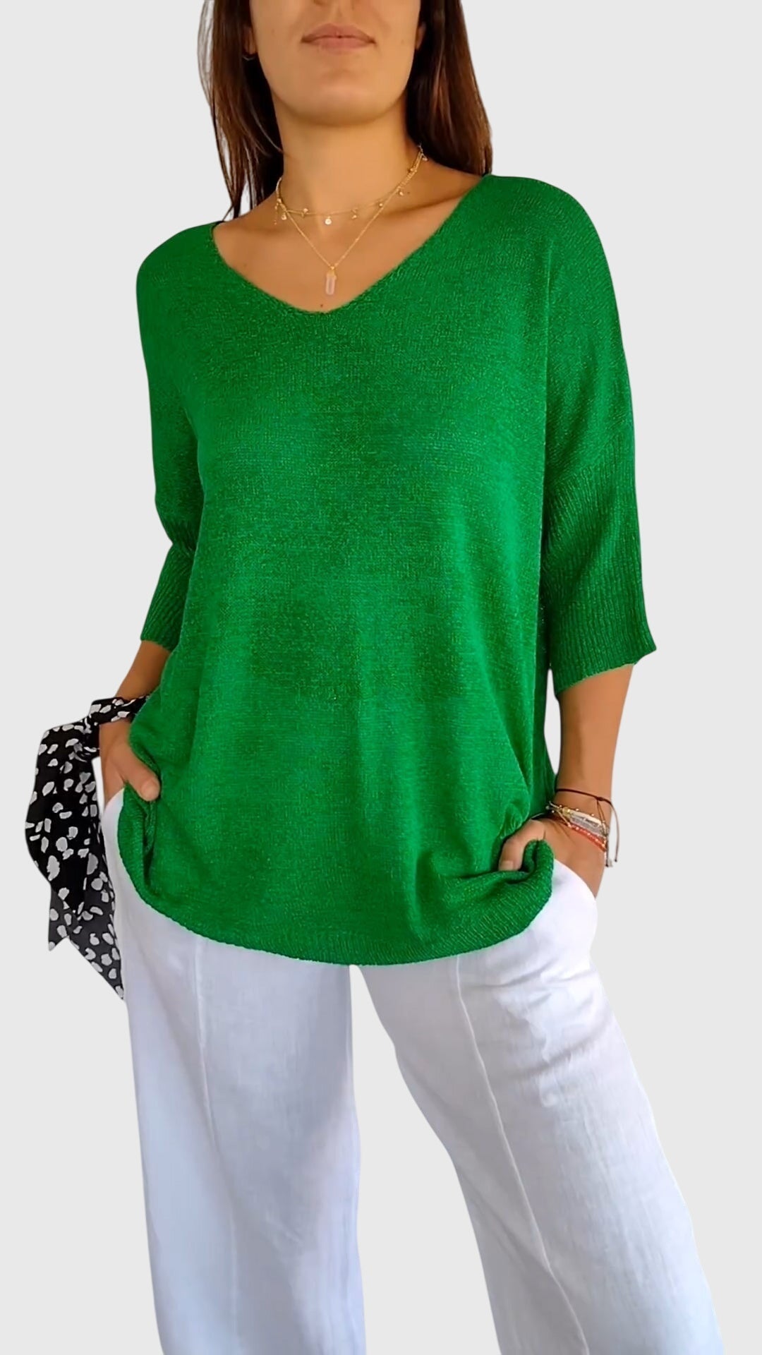 Caroline | Elegante Top met V-Hals