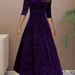 Isa | Maxidress Elegante met Patroon