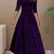 Isa | Maxidress Elegante met Patroon