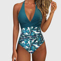 Silvia | Elegante ééndelige bikini met V-hals