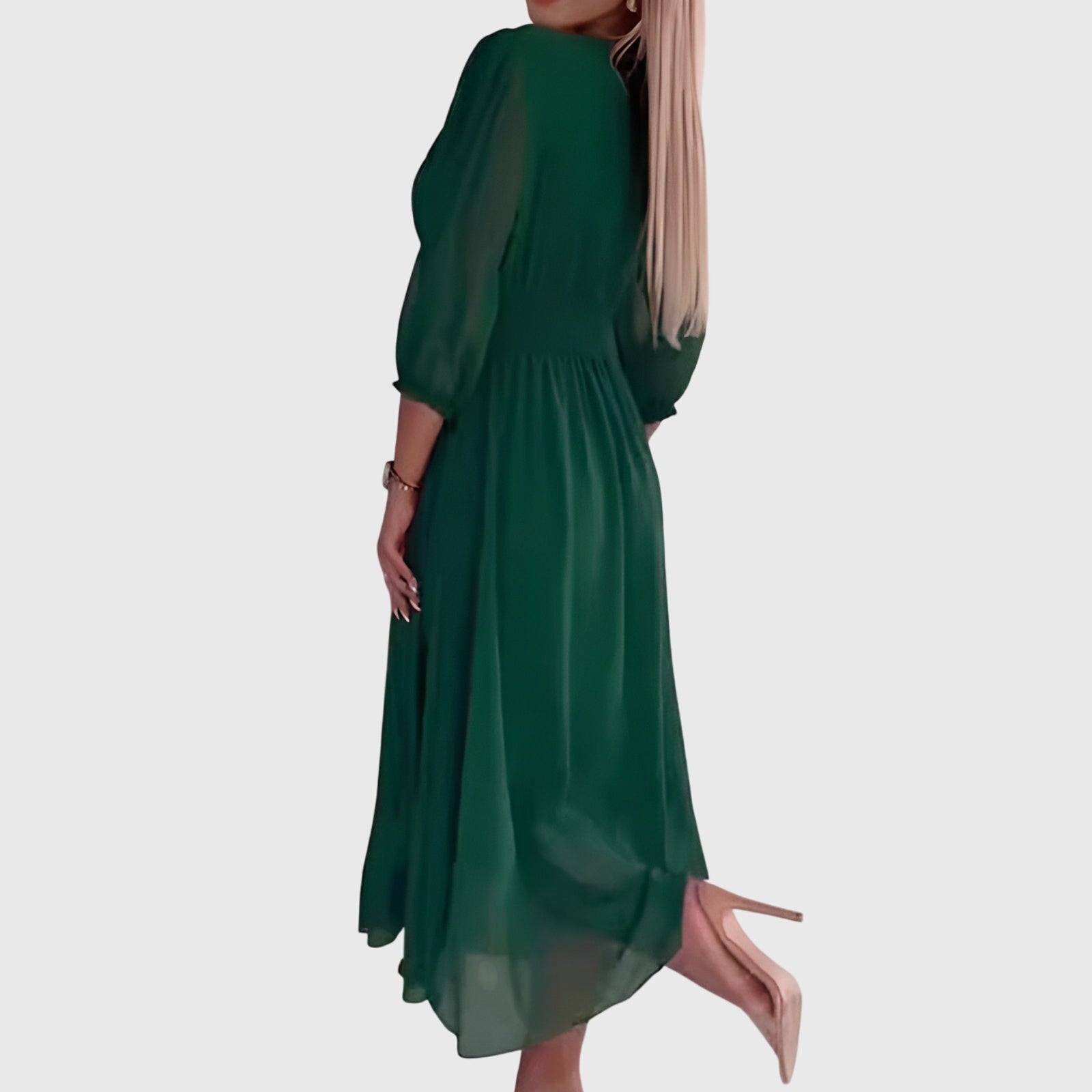 Lineke | Lichte Zijden Chiffon Jurk