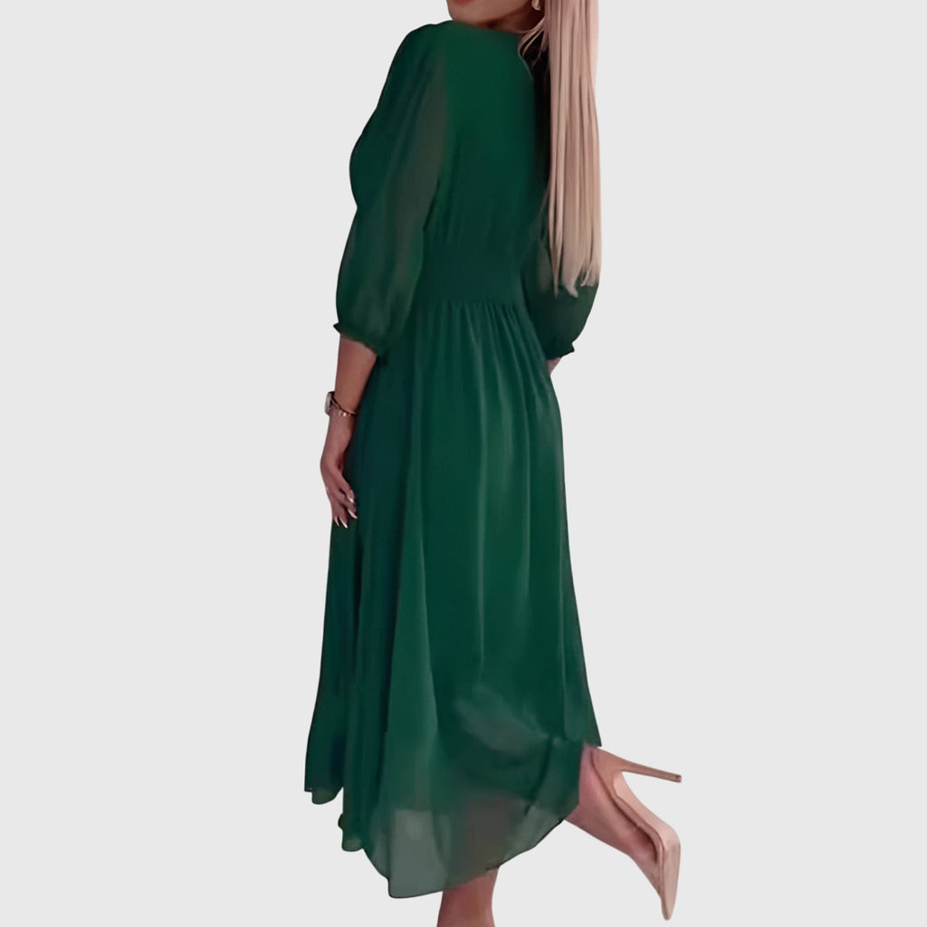 Lineke | Lichte Zijden Chiffon Jurk