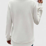 Valerie | Elegante Top met Ronde Hals en Lange Mouwen