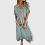 Mirjam | Licht en Elegante V-Hals Jurk