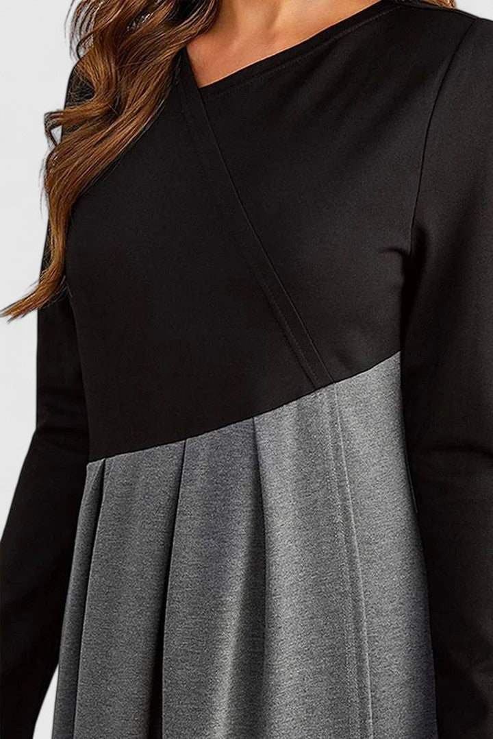 Monique | Elegante Maxi Jurk met Lange Mouwen