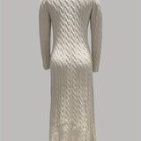 Sarah | Comfortabele Maxi Jurk in Kabeltricot