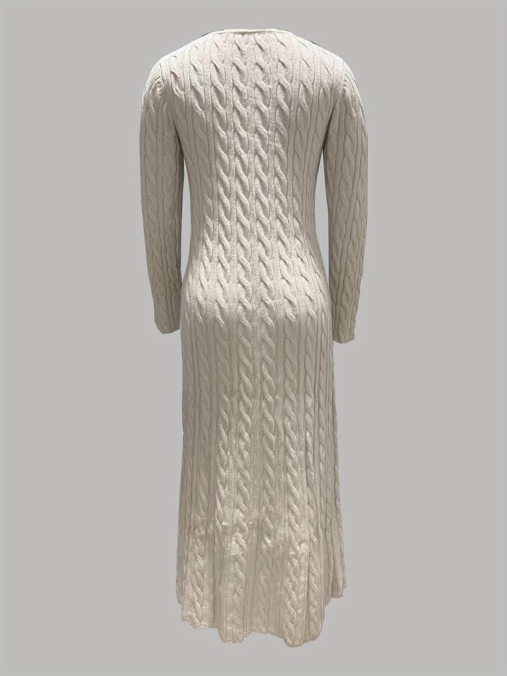 Sarah | Comfortabele Maxi Jurk in Kabeltricot