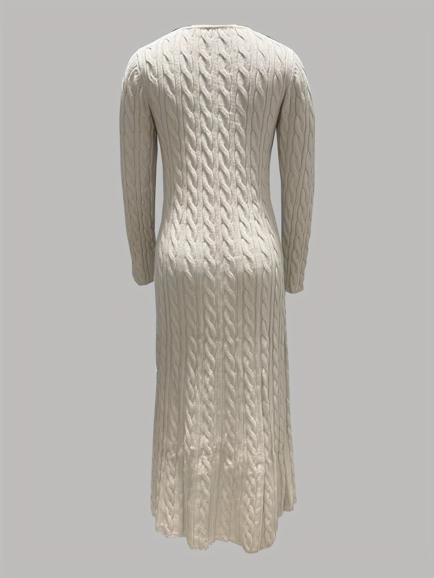 Sarah | Comfortabele Maxi Jurk in Kabeltricot