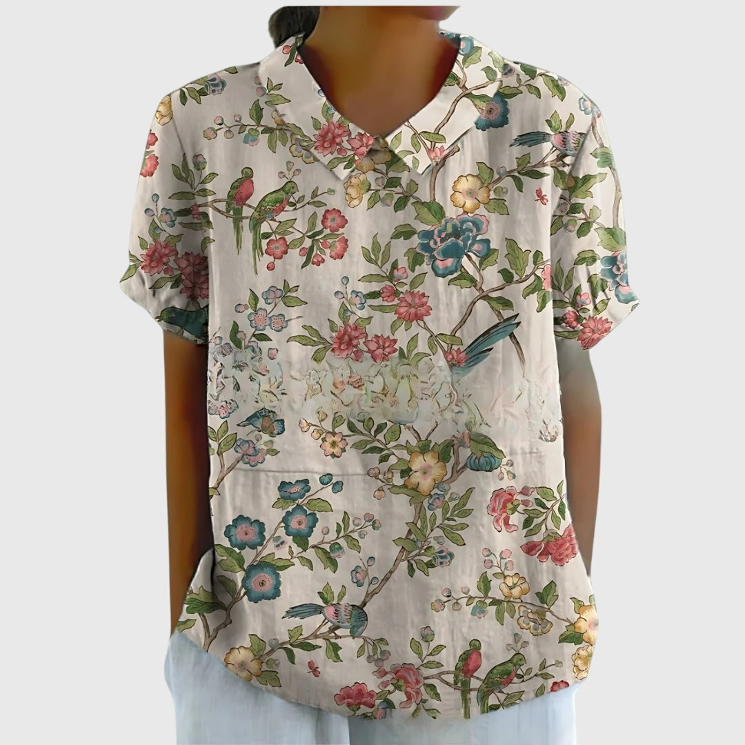 Wanda | Bloemen Blouse