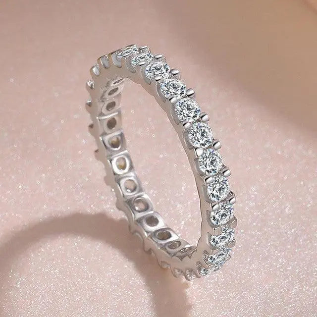Zilveren Ring met Inleg van Zirkonia