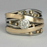 Royal - Vintage Ring van Goud Ingezet met Zirconia