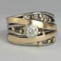 Royal - Vintage Ring van Goud Ingezet met Zirconia