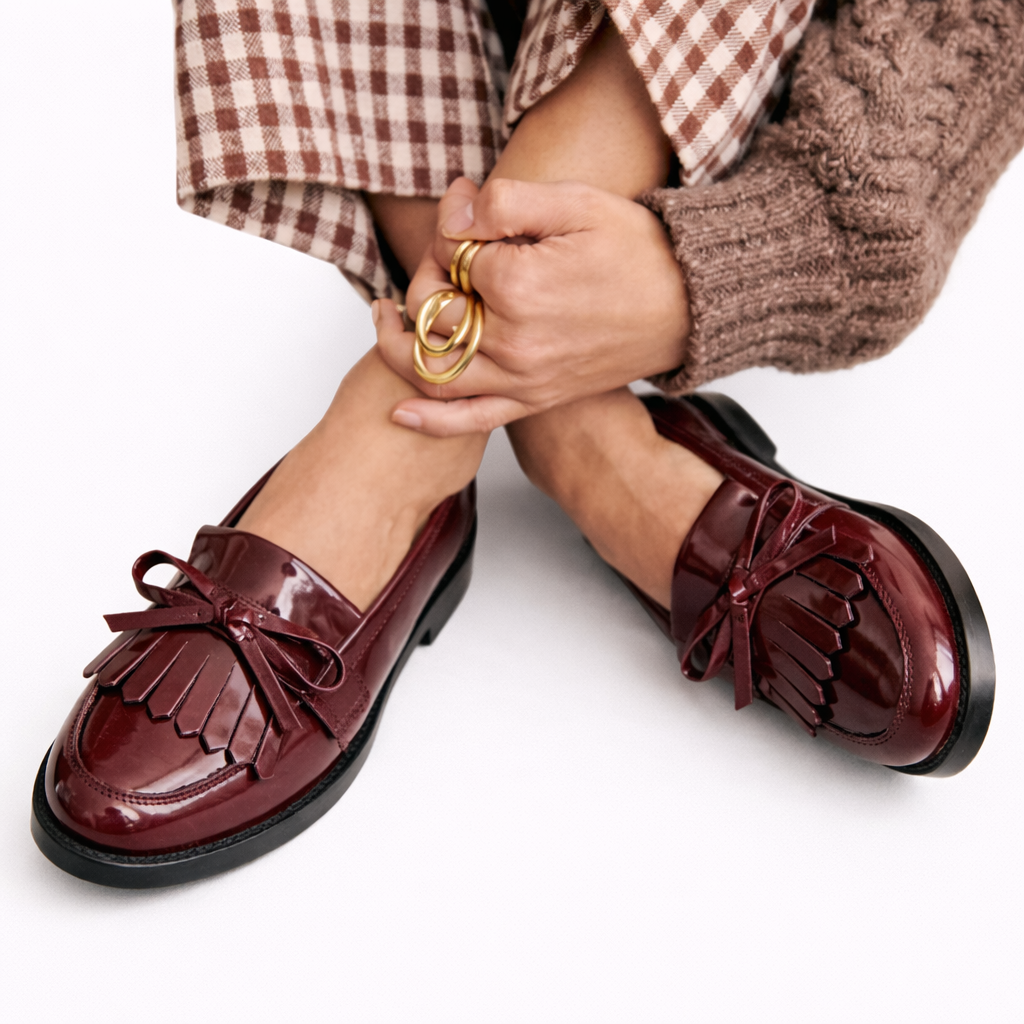 Cordelia - Elegante mocassin met strik