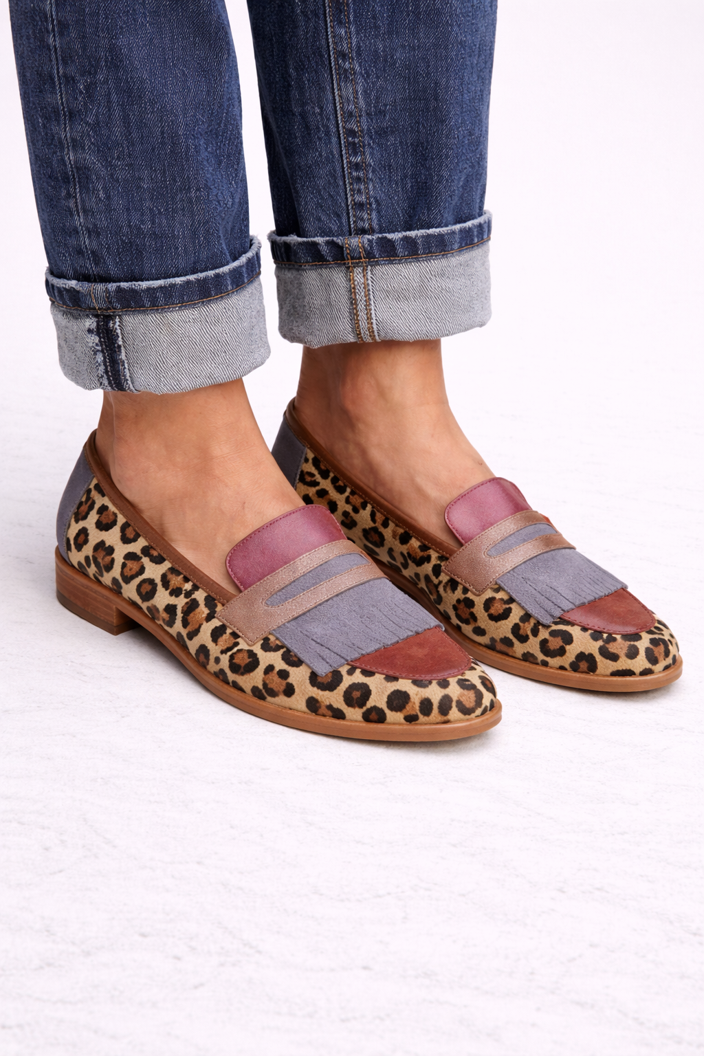 Zelda - Elegante Luipaard Mocassins