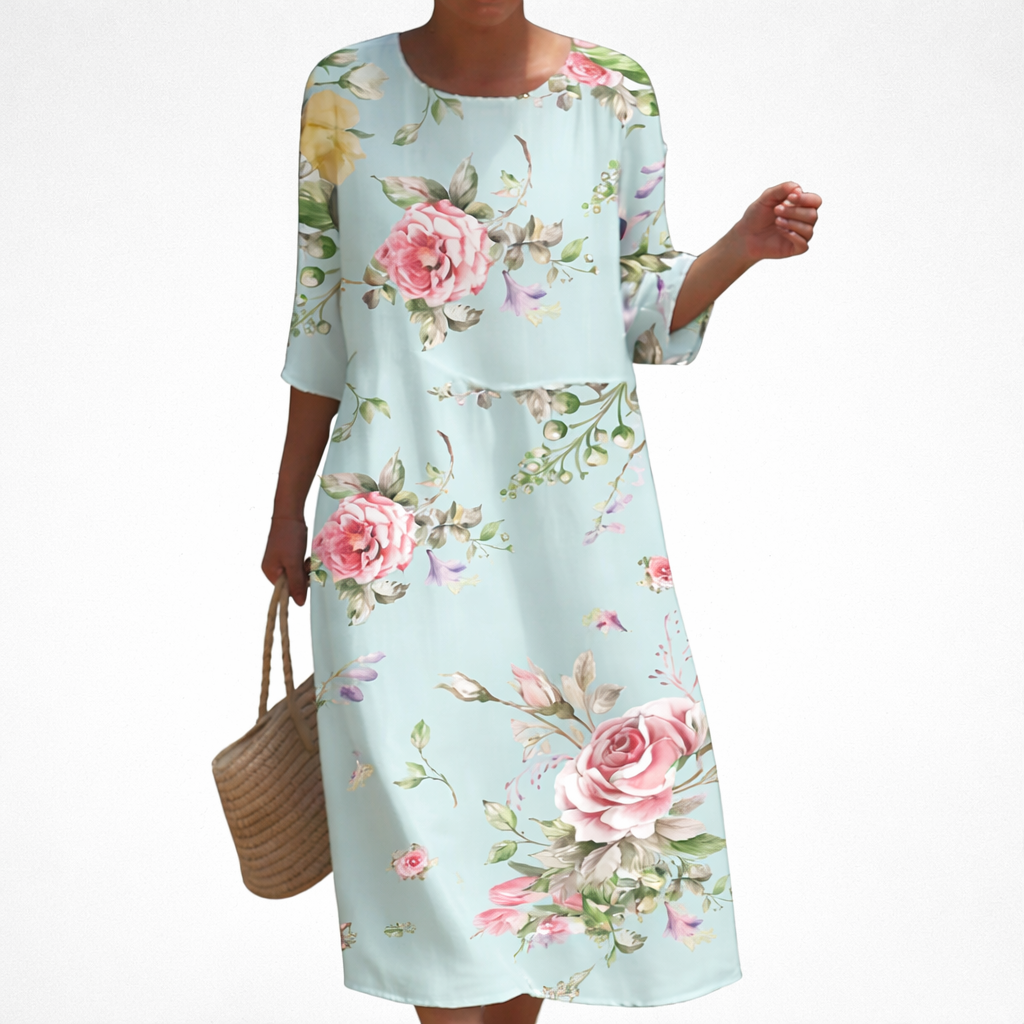 Rosalie - Lange, vloeiende, chique en comfortabele jurk