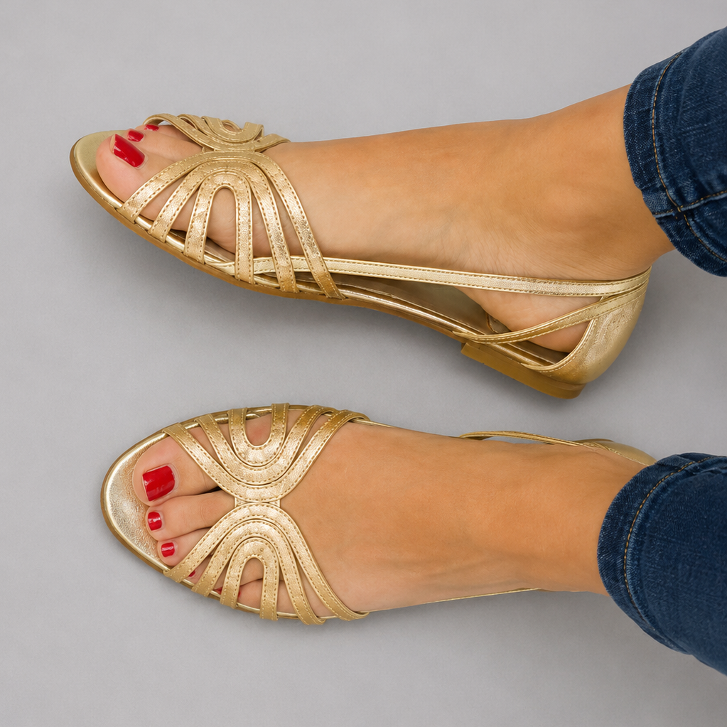 Eleonora | Gouden Zomer Sandalen