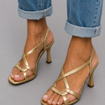 Elisabetta | Zomerse Gouden Sandalen met Charme
