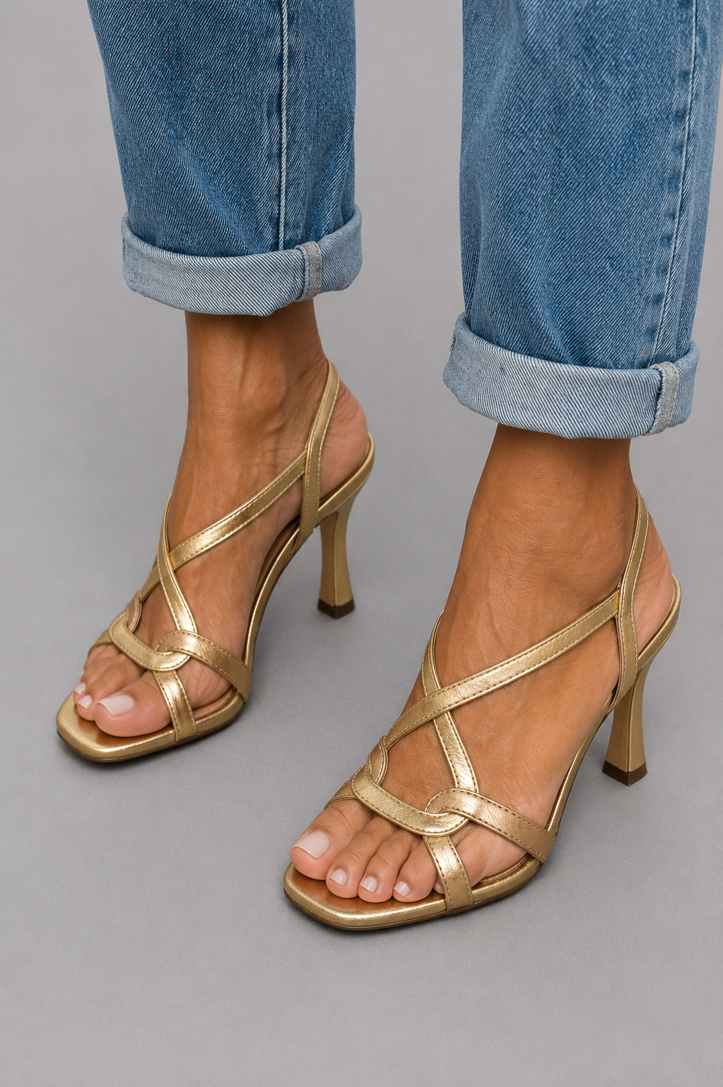 Elisabetta | Zomerse Gouden Sandalen met Charme