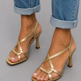Elisabetta | Zomerse Gouden Sandalen met Charme