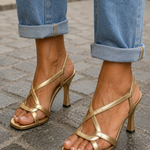 Elisabetta | Zomerse Gouden Sandalen met Charme