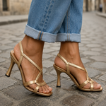 Elisabetta | Zomerse Gouden Sandalen met Charme