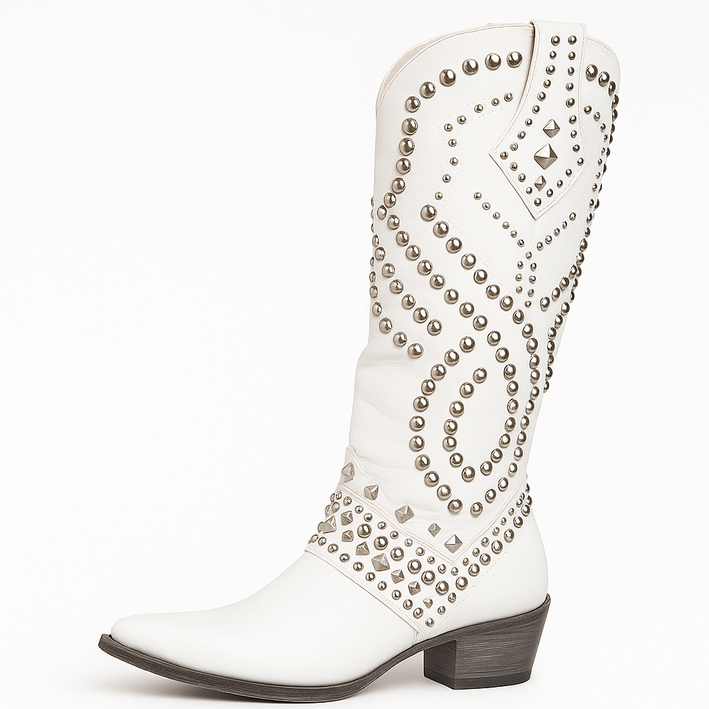 Marjolein | Hoge westernlaarzen met studs