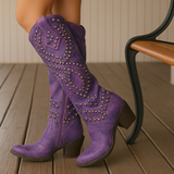 Marjolein | Hoge westernlaarzen met studs