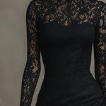 Monique | Elegante Maxijurk van Kant met Vissenstaart