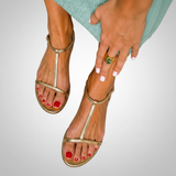 Rosalba | Gouden Lente Sandalen