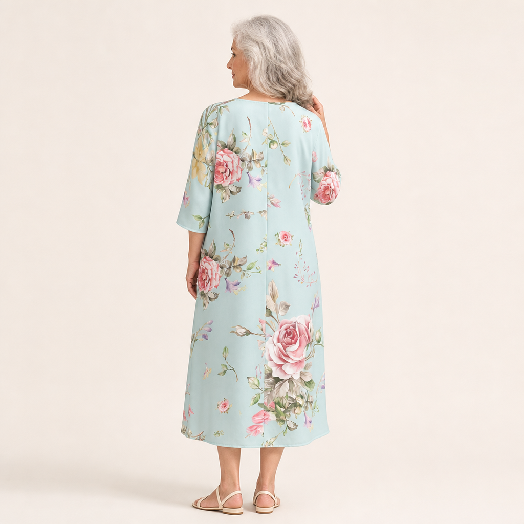 Rosalie - Lange, vloeiende, chique en comfortabele jurk