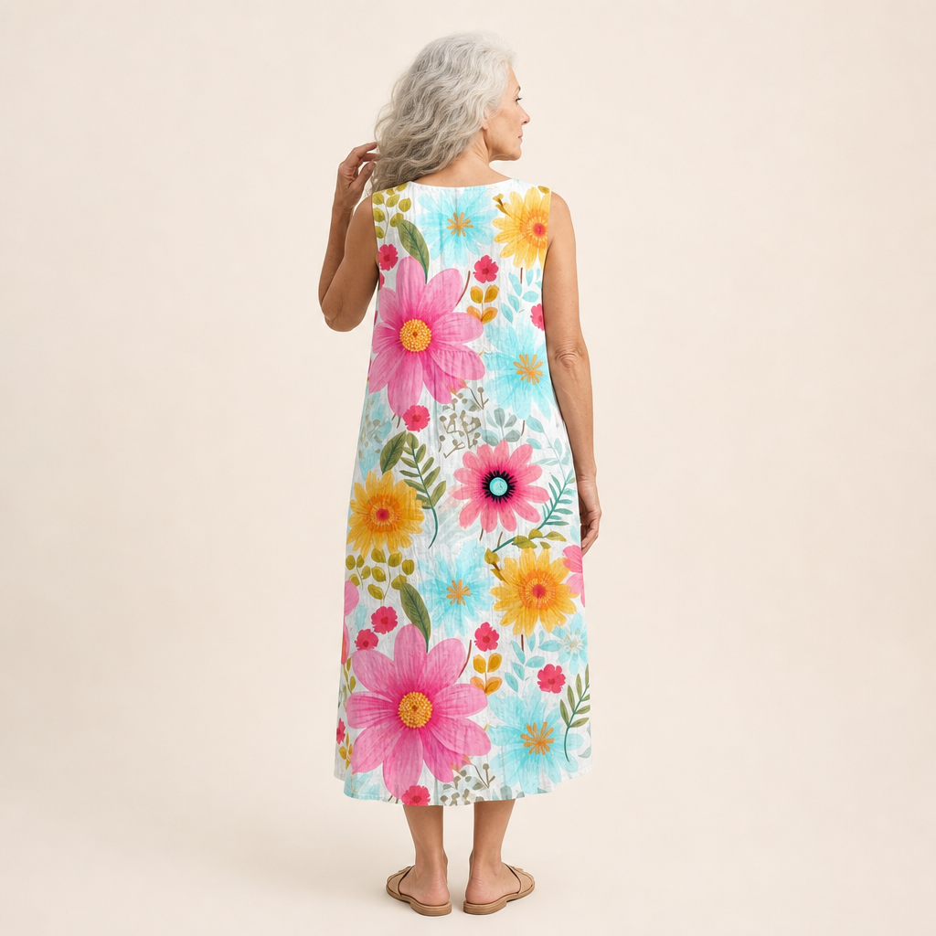 Manon - Comfortabele Zomerjurk zonder Mouwen
