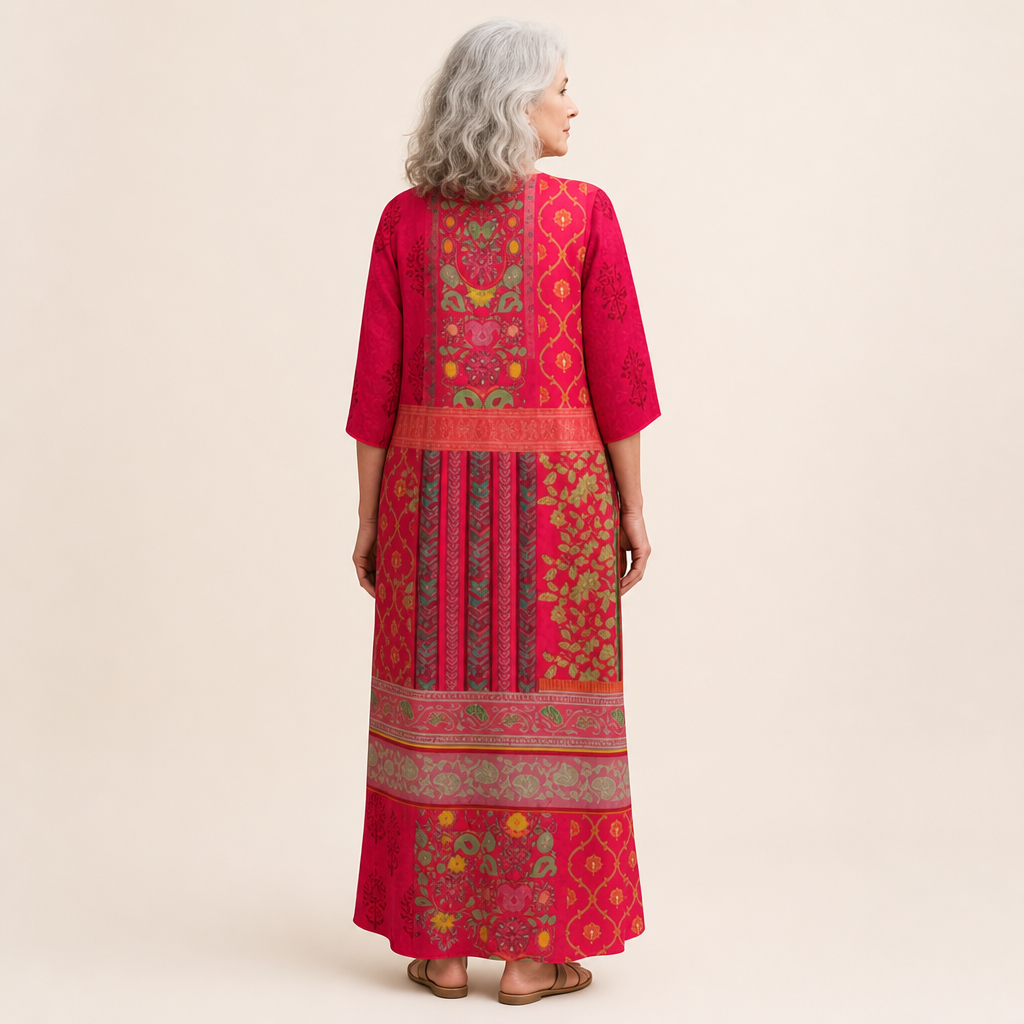 Iris - Lange, vloeiende, chique en comfortabele jurk