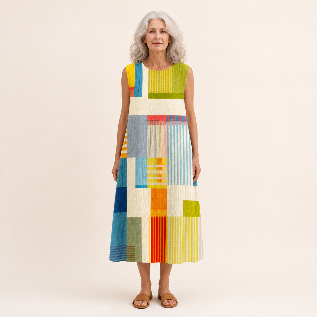Léa - Comfortabele Zomerjurk zonder Mouwen