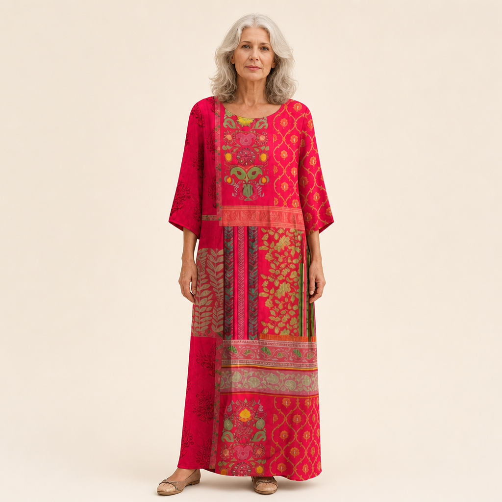 Iris - Lange, vloeiende, chique en comfortabele jurk
