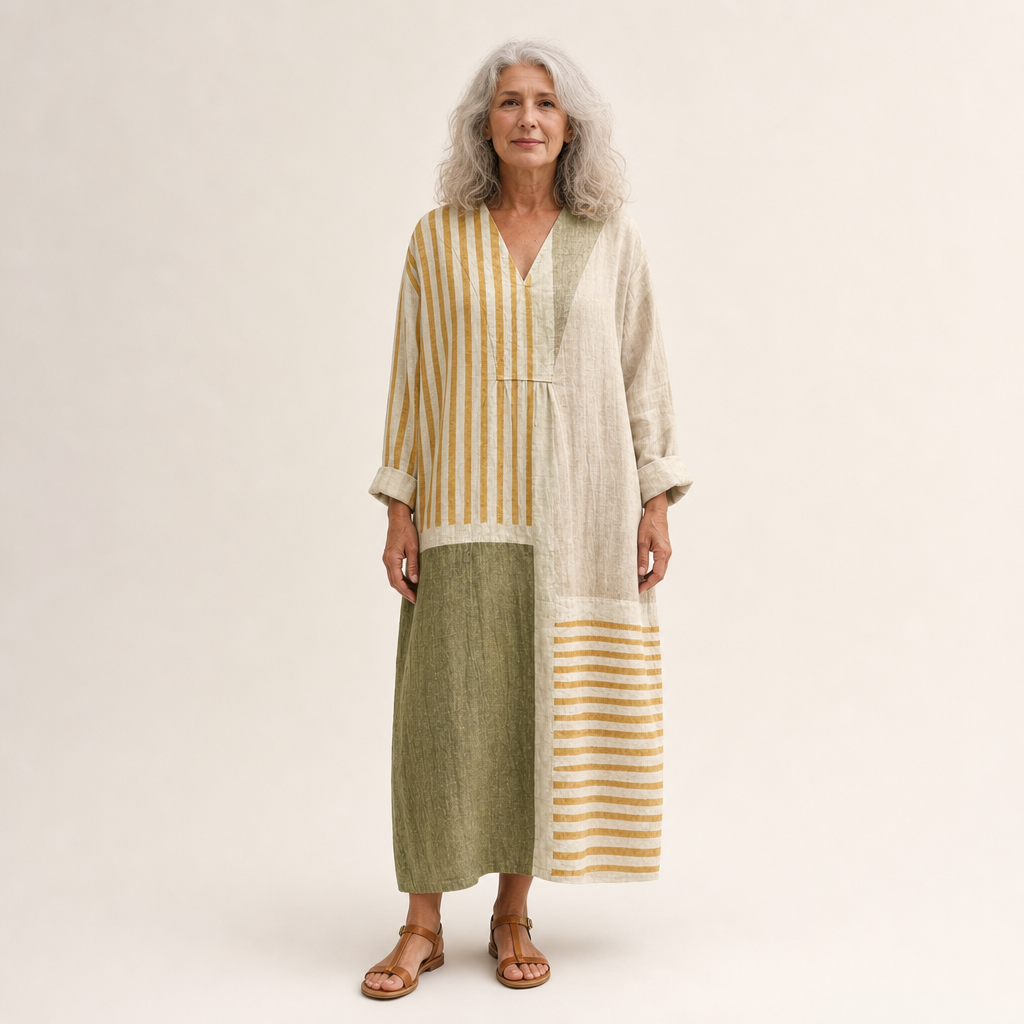 Tess - Flatterende Geprinte Zomerjurk