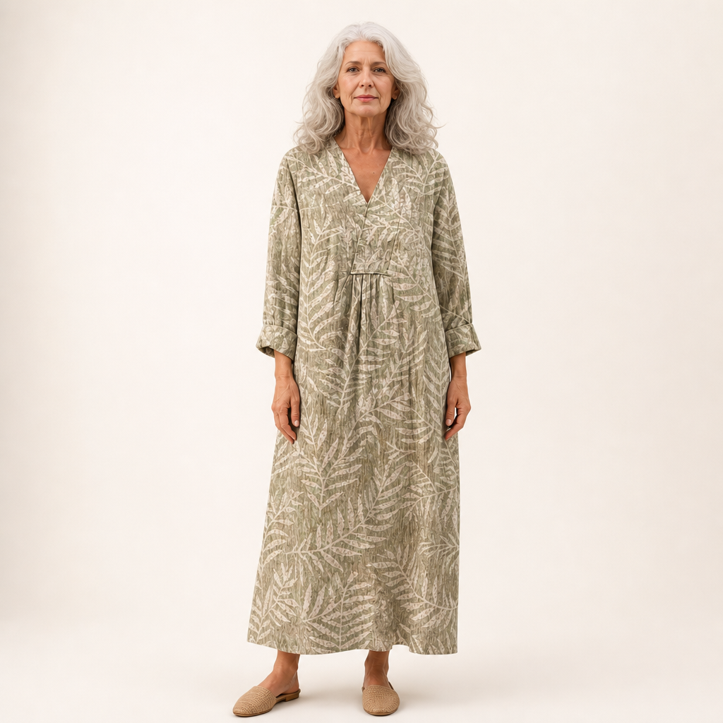 Camille - Flatterende Gedrukte Zomerjurk