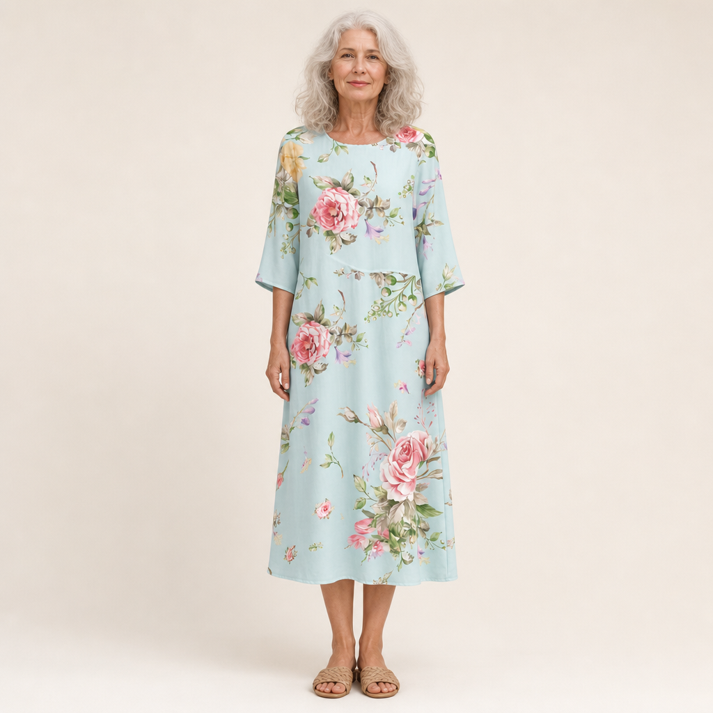 Rosalie - Lange, vloeiende, chique en comfortabele jurk
