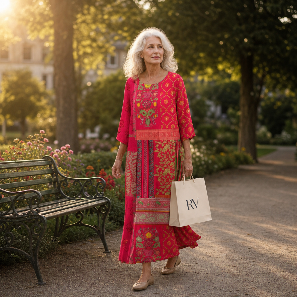 Iris - Lange, vloeiende, chique en comfortabele jurk