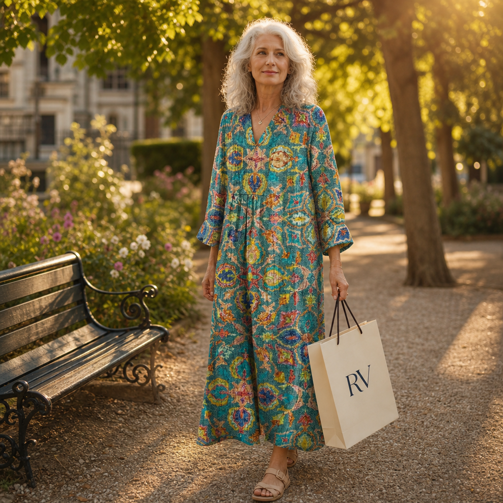 Capucine - Flatterende Gedrukte Zomerjurk