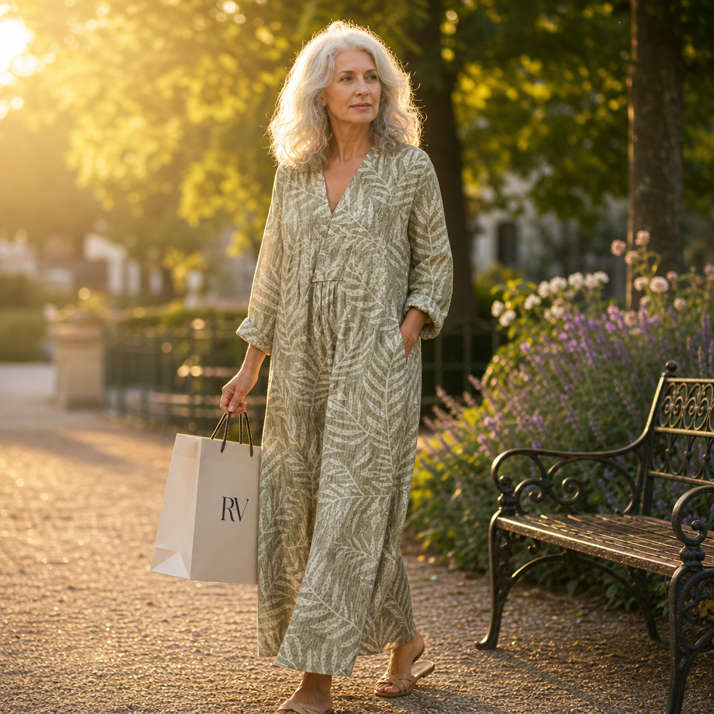 Camille - Flatterende Gedrukte Zomerjurk