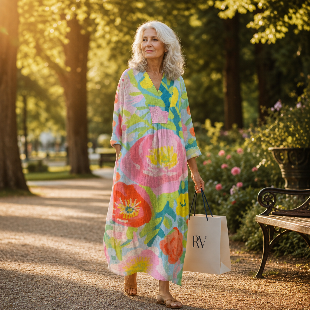 Jules - Flatterende Gedrukte Zomerjurk