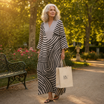Lila - Flatterende Gedrukte Zomerjurk