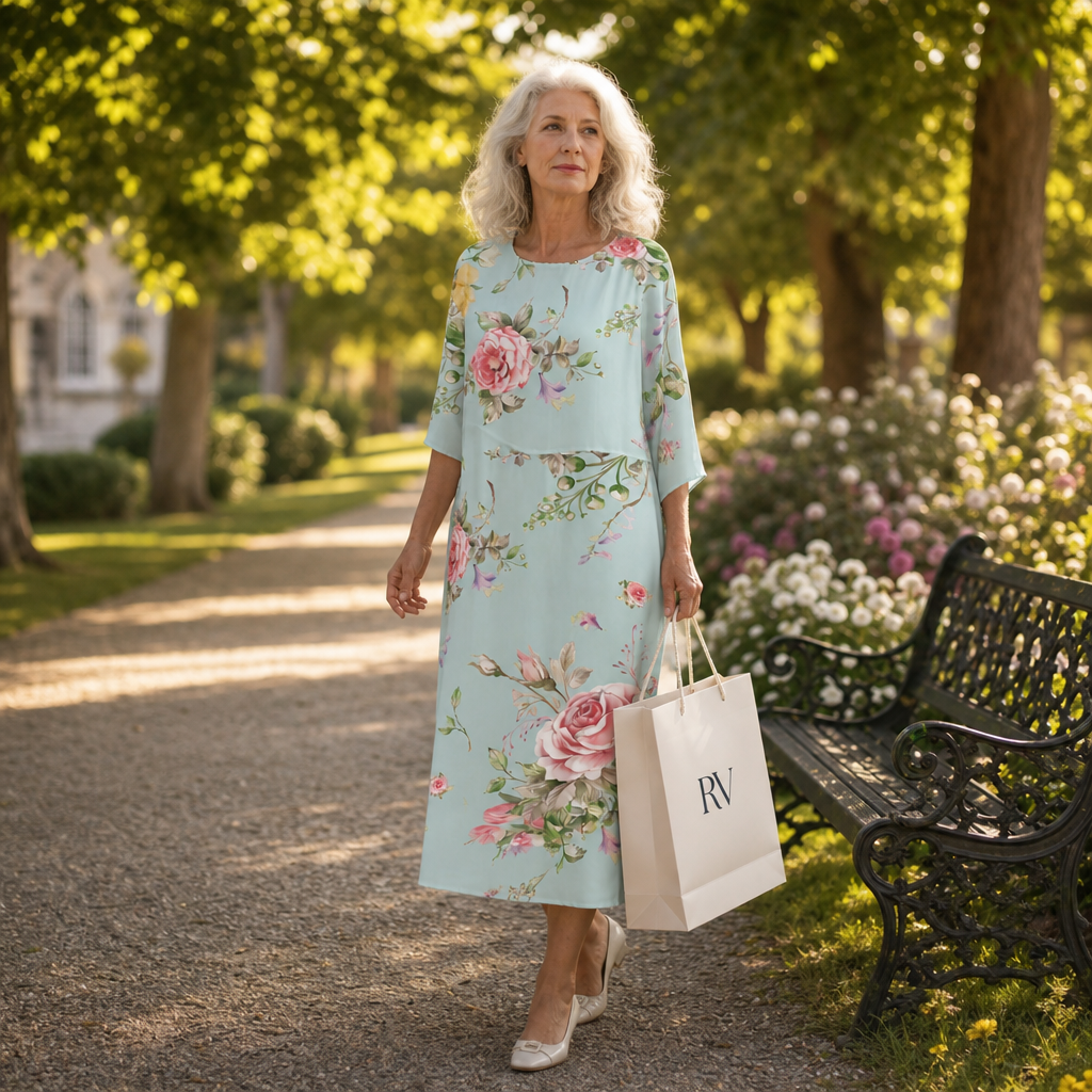 Rosalie - Lange, vloeiende, chique en comfortabele jurk