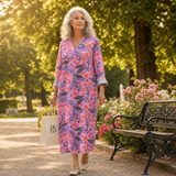 Clémence - Flatterende Gedrukte Zomerjurk